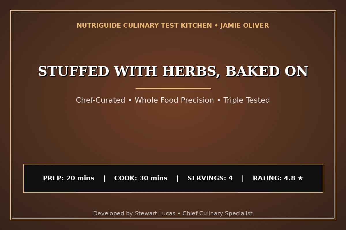 Stuffed With Herbs, Baked On