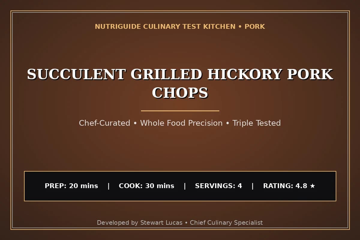 Succulent Grilled Hickory Pork Chops