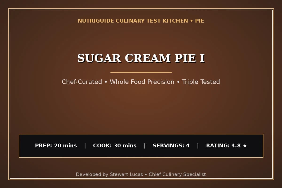 Sugar Cream Pie I