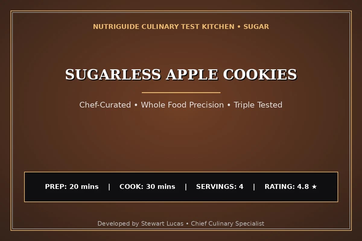 Sugarless Apple Cookies