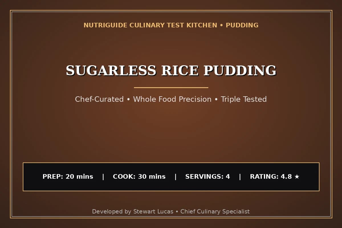 Sugarless Rice Pudding