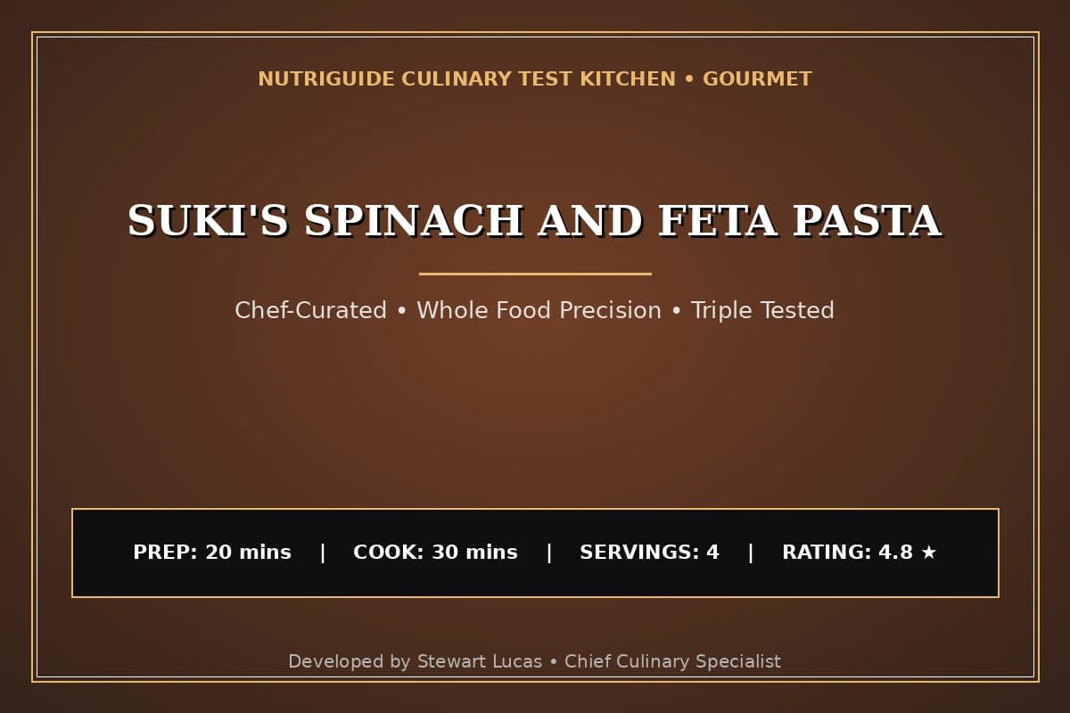 Suki'S Spinach And Feta Pasta