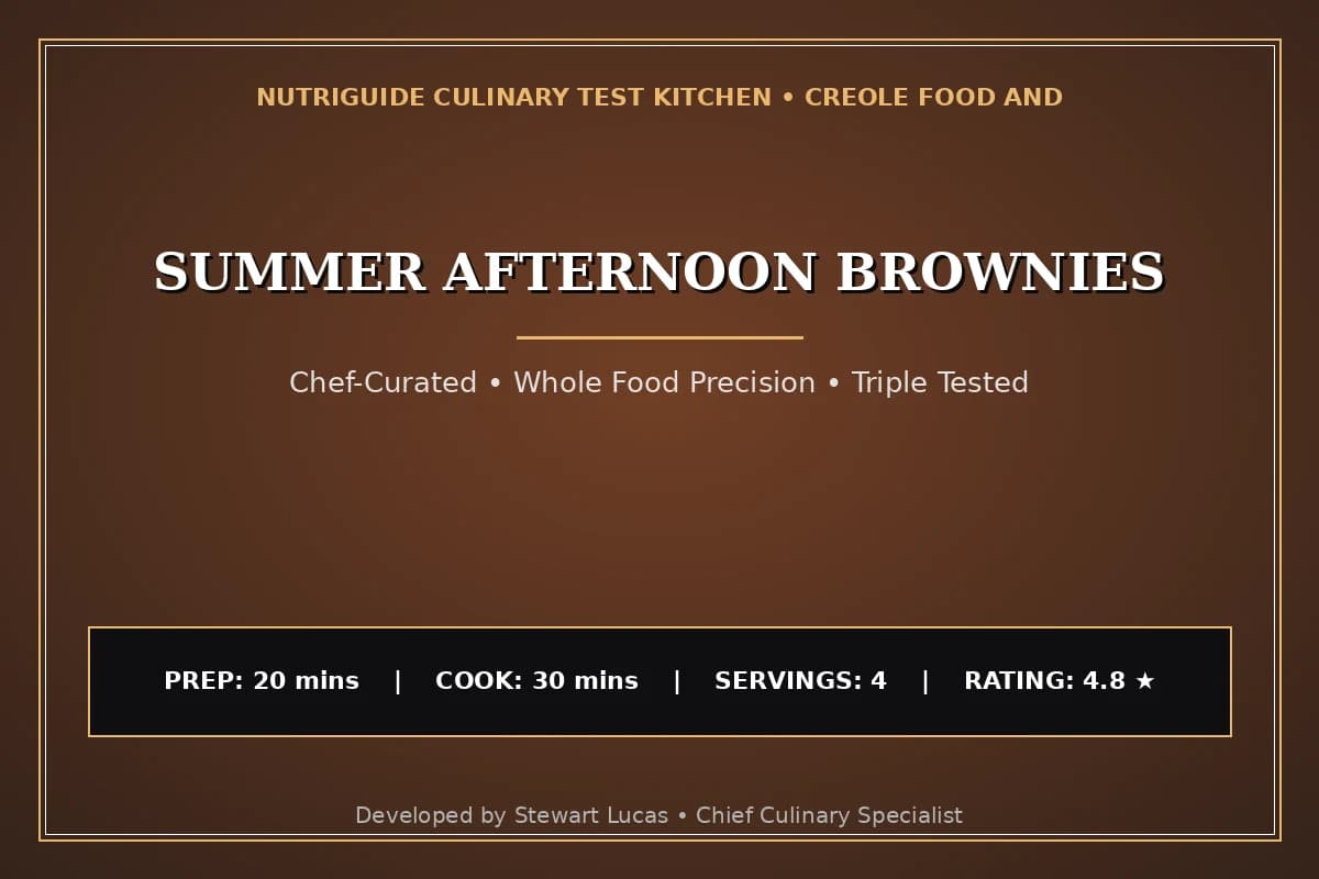 Summer Afternoon Brownies