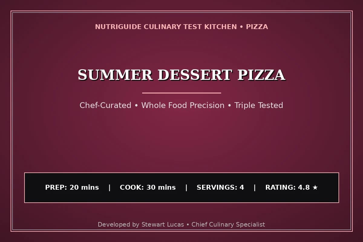 Summer Dessert Pizza
