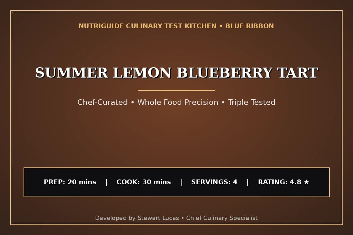 Summer Lemon Blueberry Tart