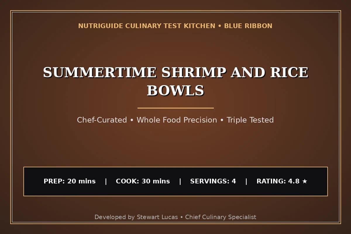 Summertime Shrimp And Rice Bowls