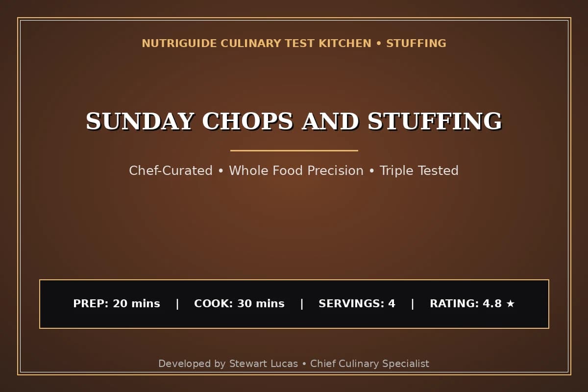 Sunday Chops And Stuffing