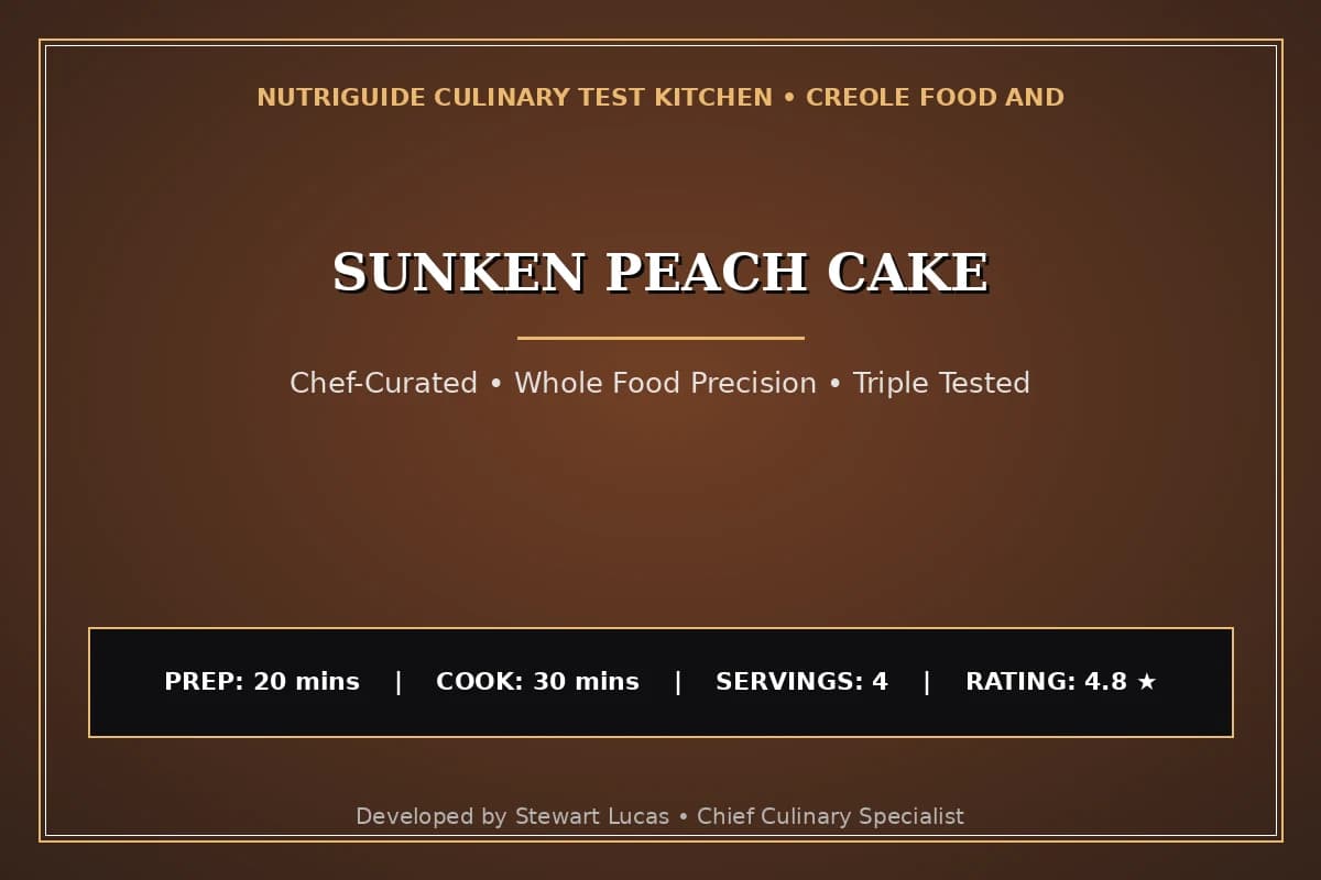 Sunken Peach Cake