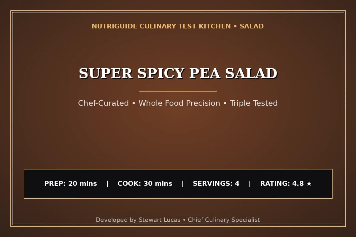 Super Spicy Pea Salad