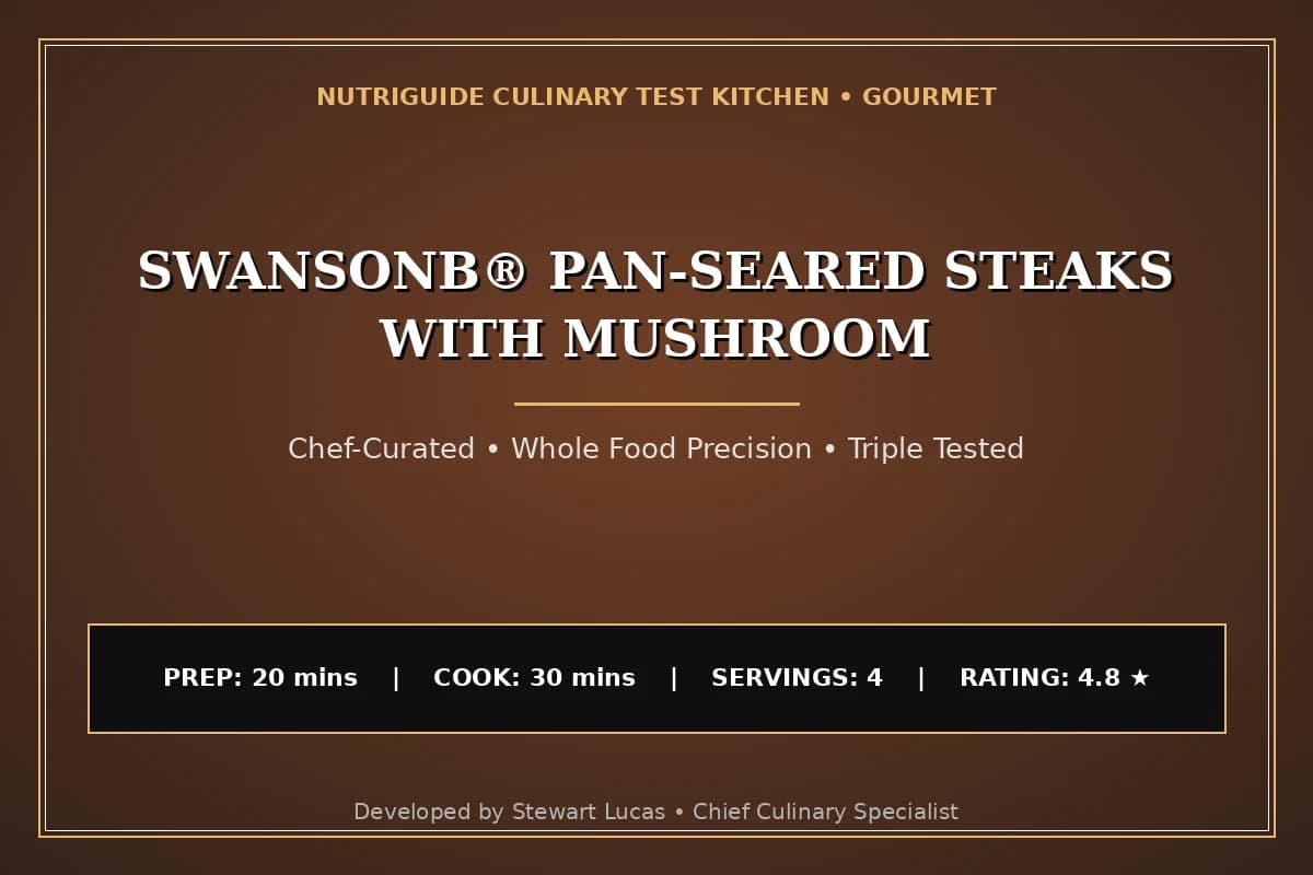 Swansonв® Pan-Seared Steaks With Mushroom