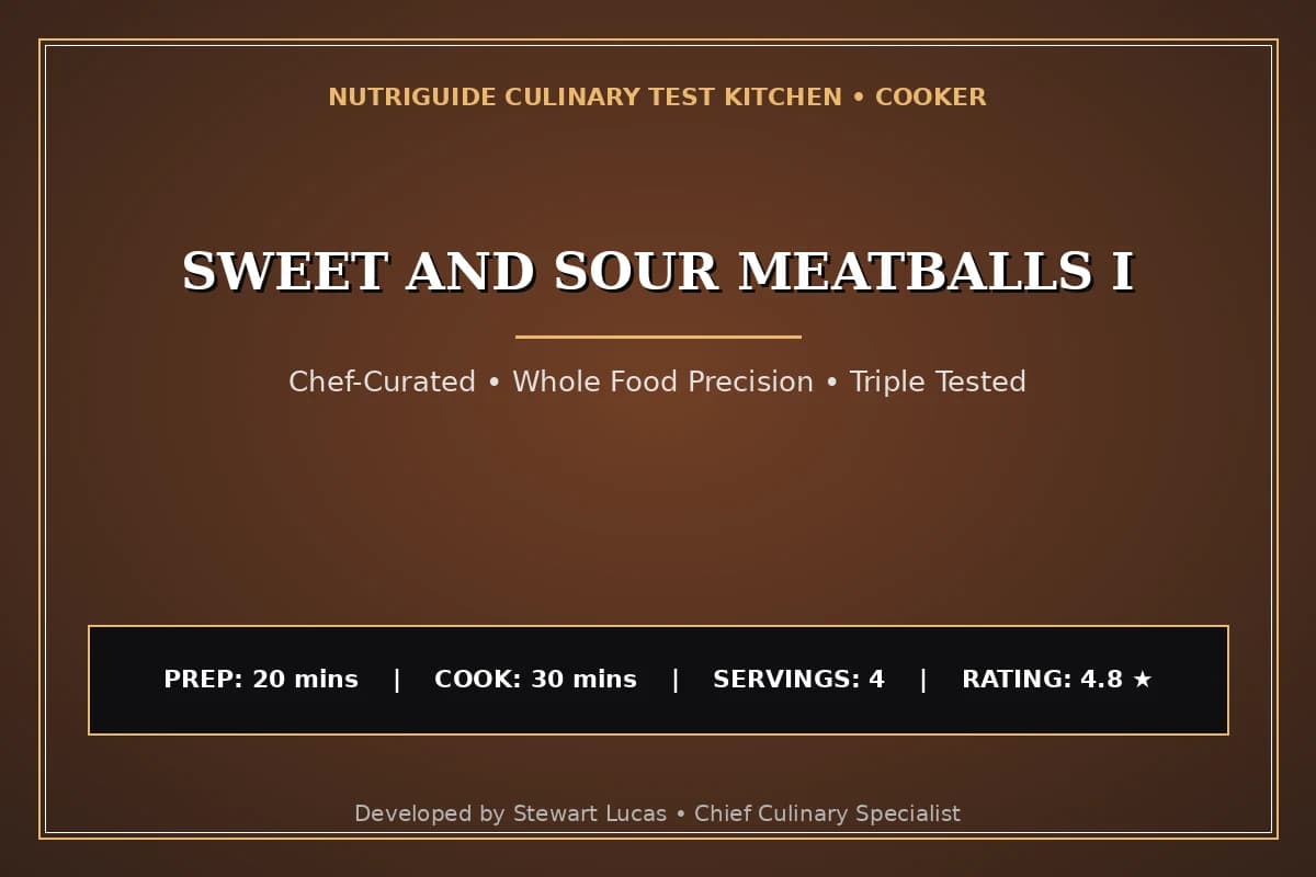 Sweet And Sour Meatballs I