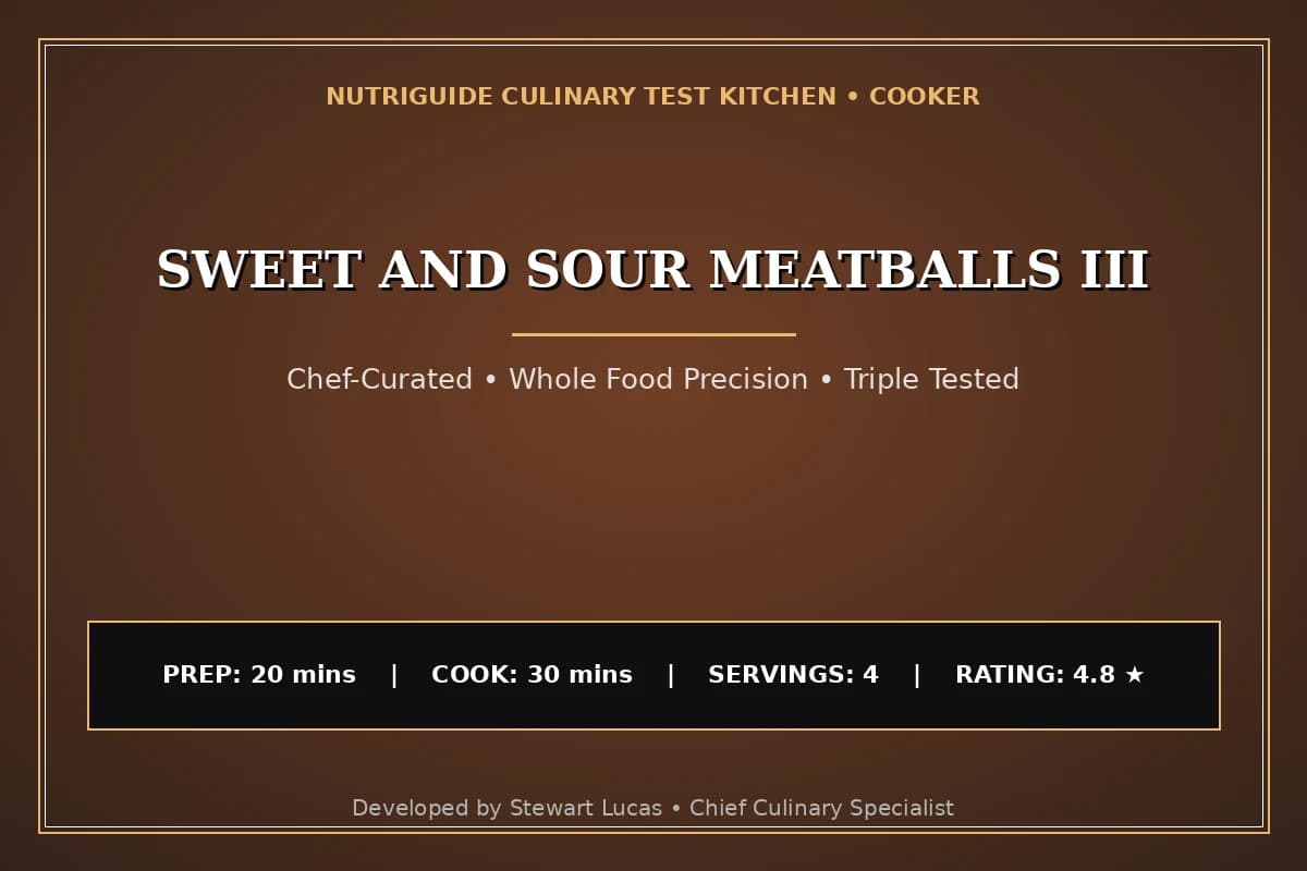 Sweet And Sour Meatballs Iii
