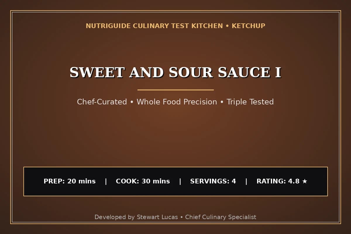 Sweet And Sour Sauce I