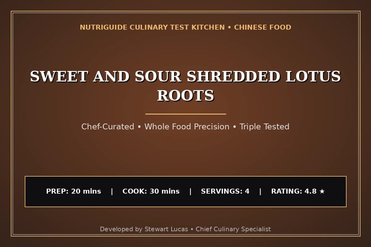 Sweet And Sour Shredded Lotus Roots