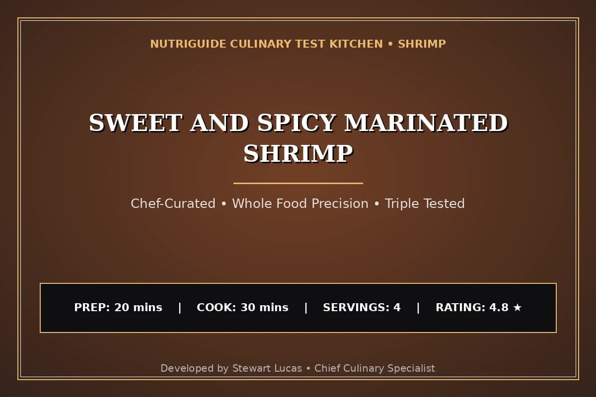 Sweet And Spicy Marinated Shrimp