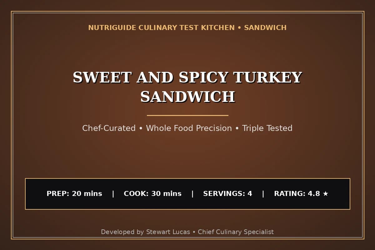 Sweet And Spicy Turkey Sandwich