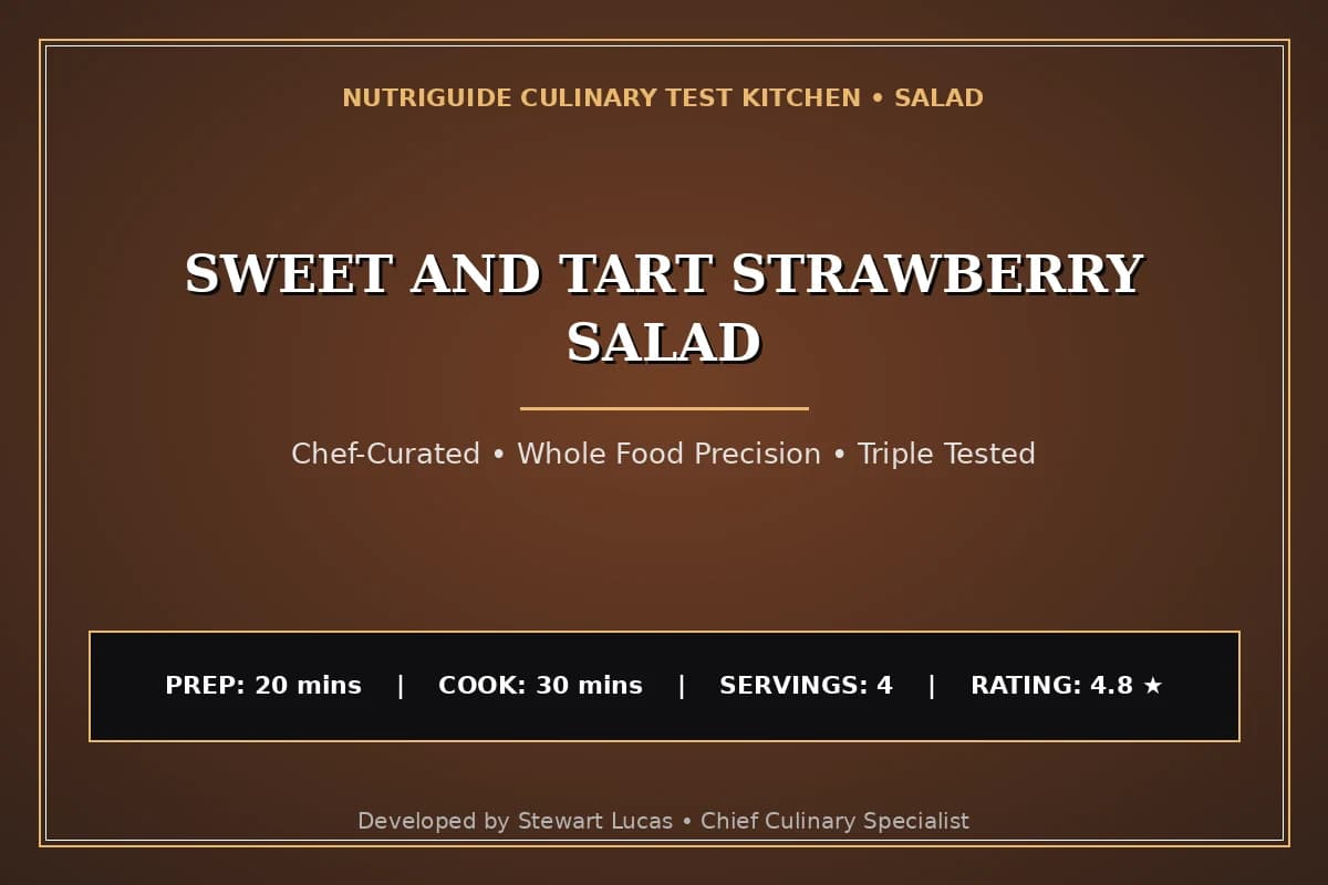 Sweet And Tart Strawberry Salad