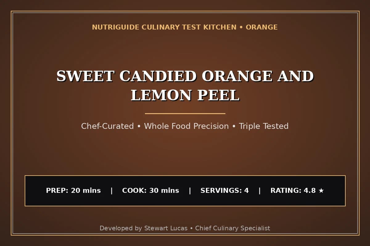 Sweet Candied Orange And Lemon Peel