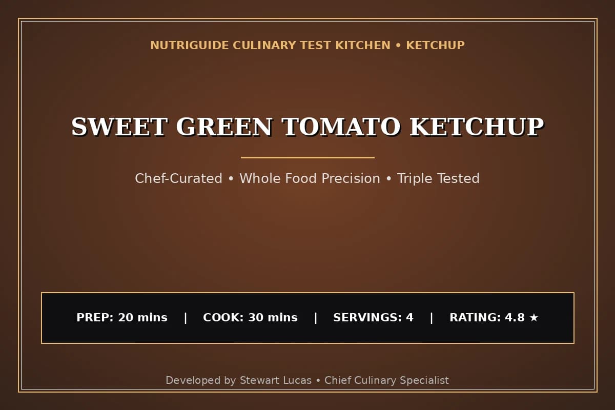 Sweet Green Tomato Ketchup