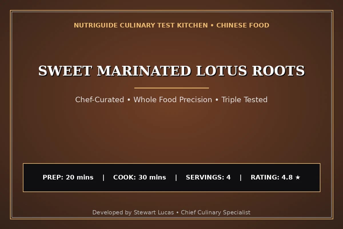 Sweet Marinated Lotus Roots
