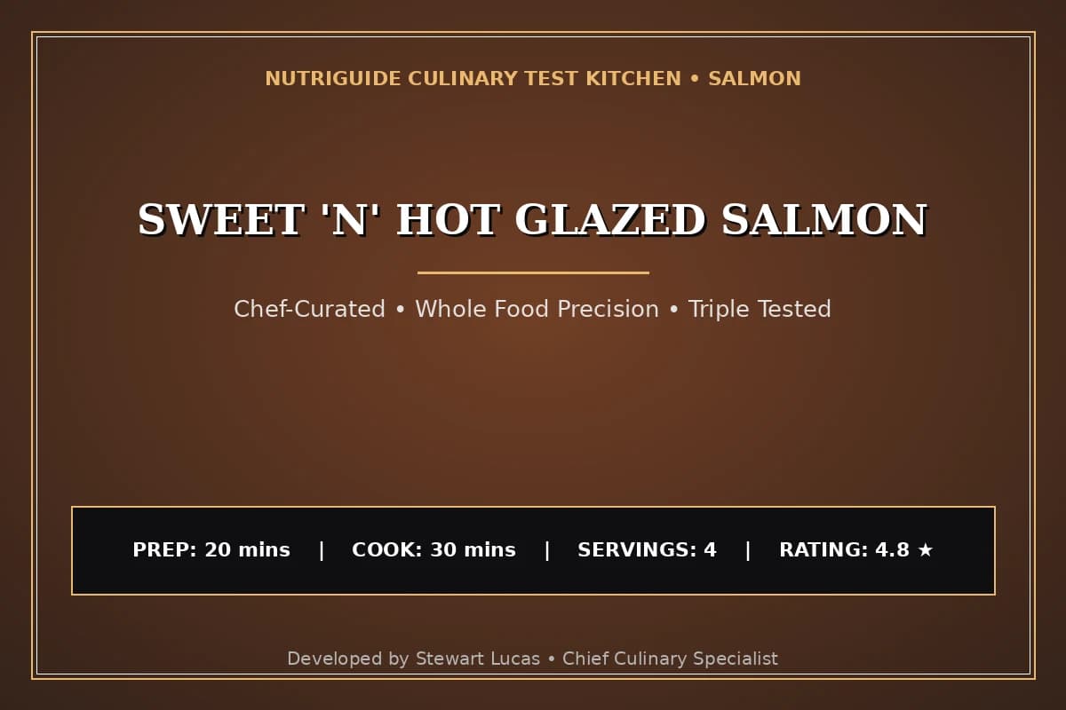 Sweet 'N' Hot Glazed Salmon