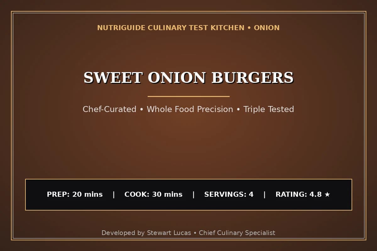 Sweet Onion Burgers