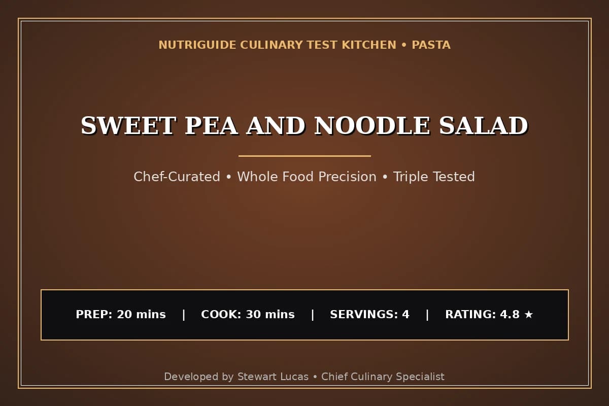 Sweet Pea And Noodle Salad