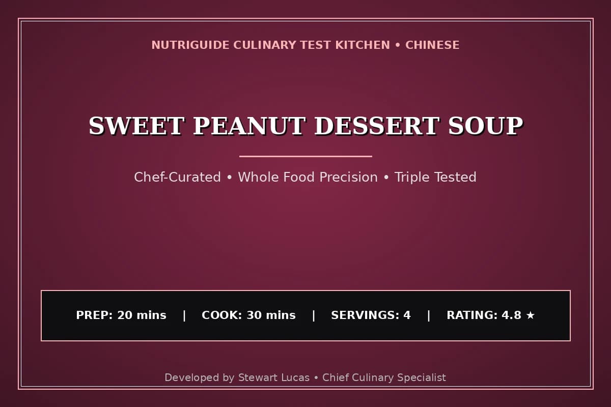 Sweet Peanut Dessert Soup