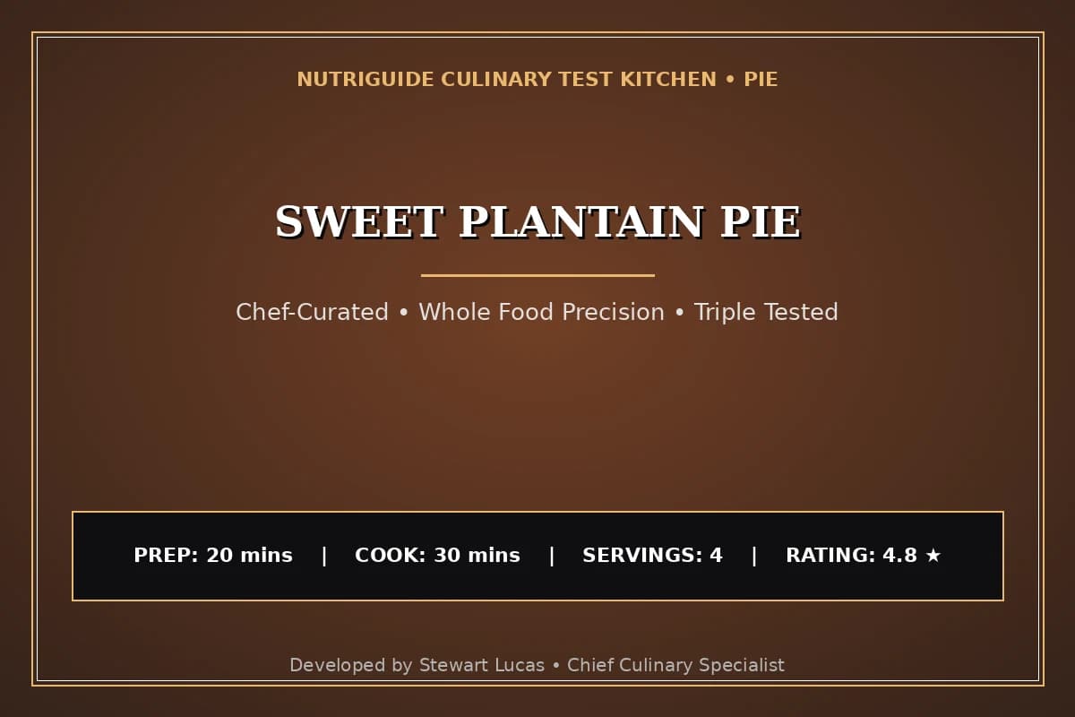 Sweet Plantain Pie