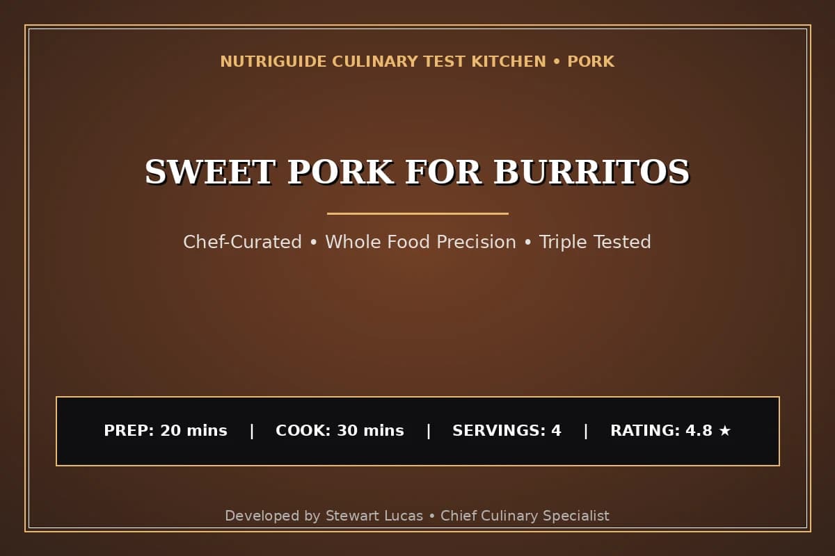 Sweet Pork For Burritos