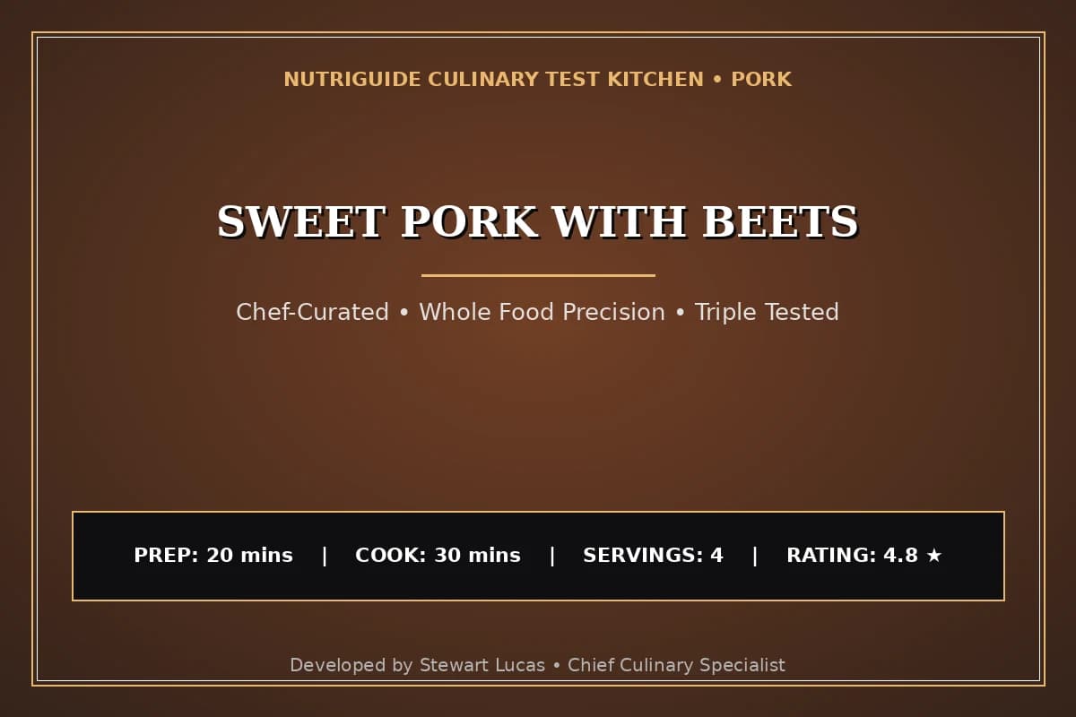 Sweet Pork With Beets