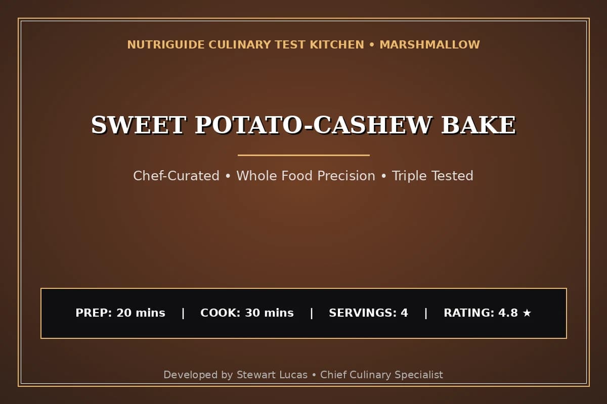 Sweet Potato-Cashew Bake