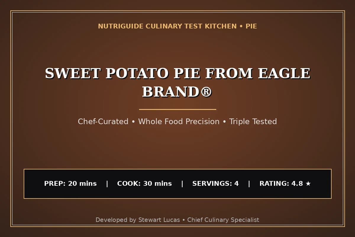 Sweet Potato Pie From Eagle Brand®