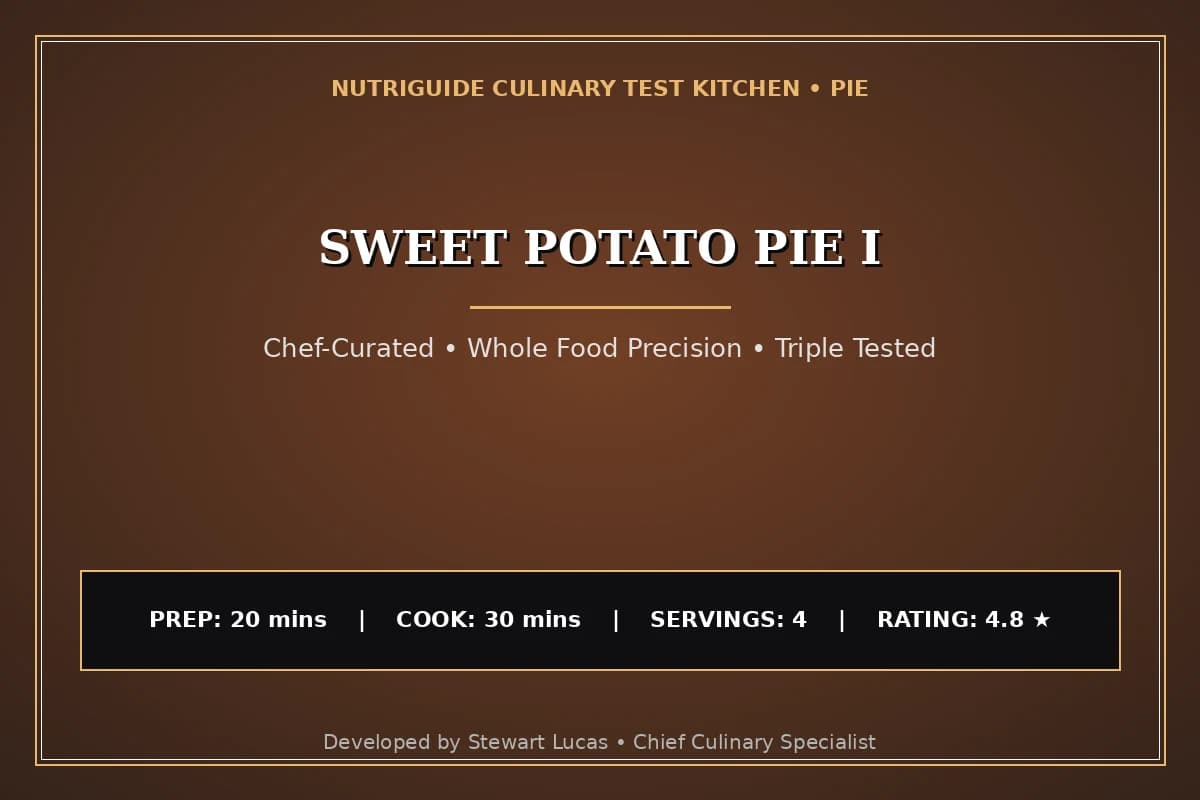 Sweet Potato Pie I