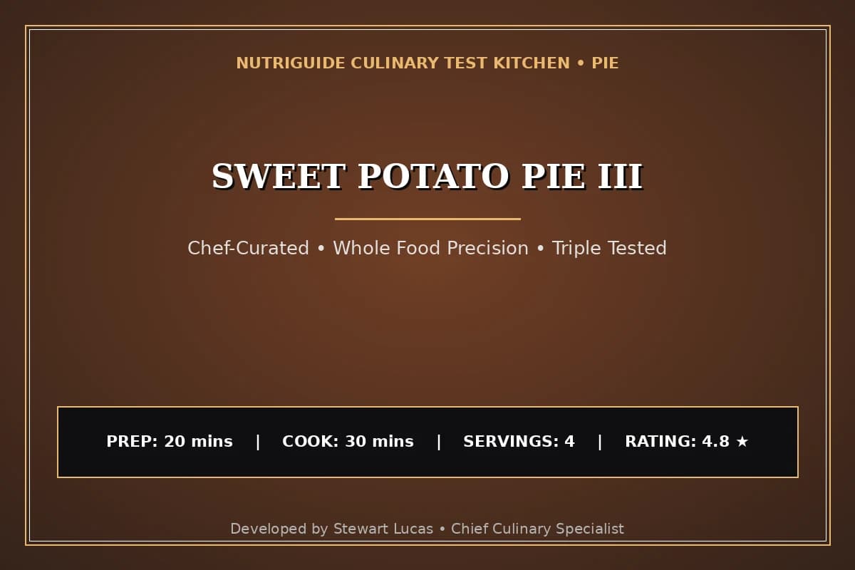 Sweet Potato Pie Iii
