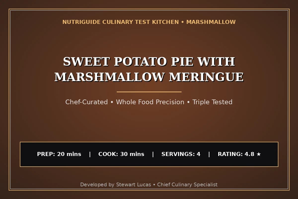 Sweet Potato Pie With Marshmallow Meringue