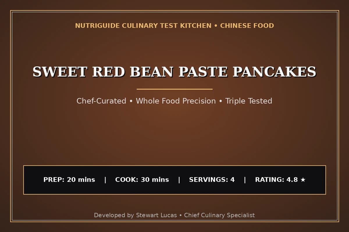 Sweet Red Bean Paste Pancakes