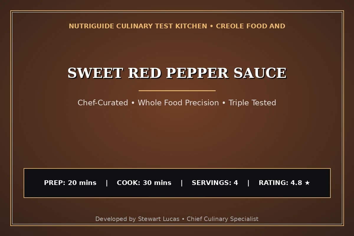 Sweet Red Pepper Sauce
