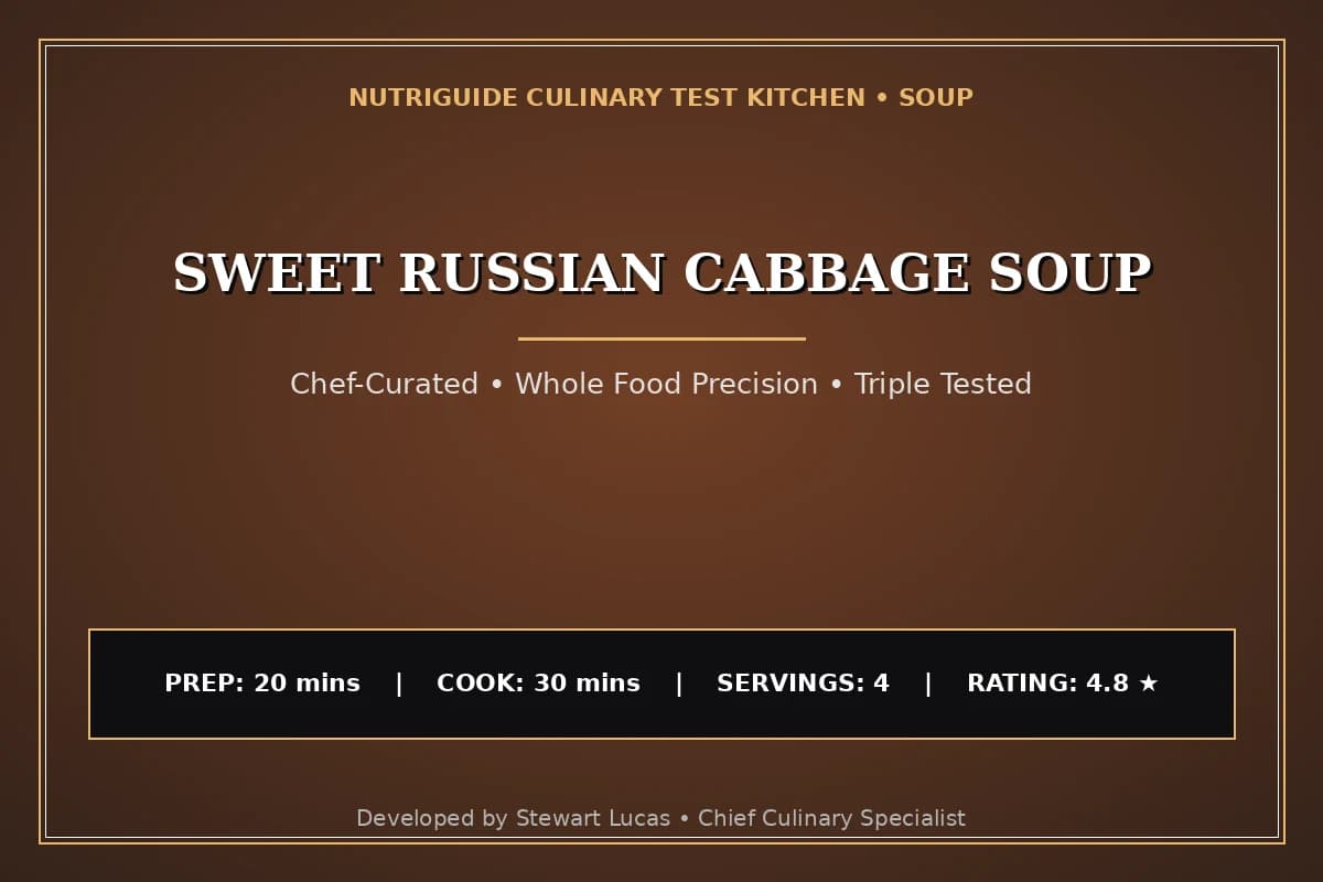 Sweet Russian Cabbage Soup