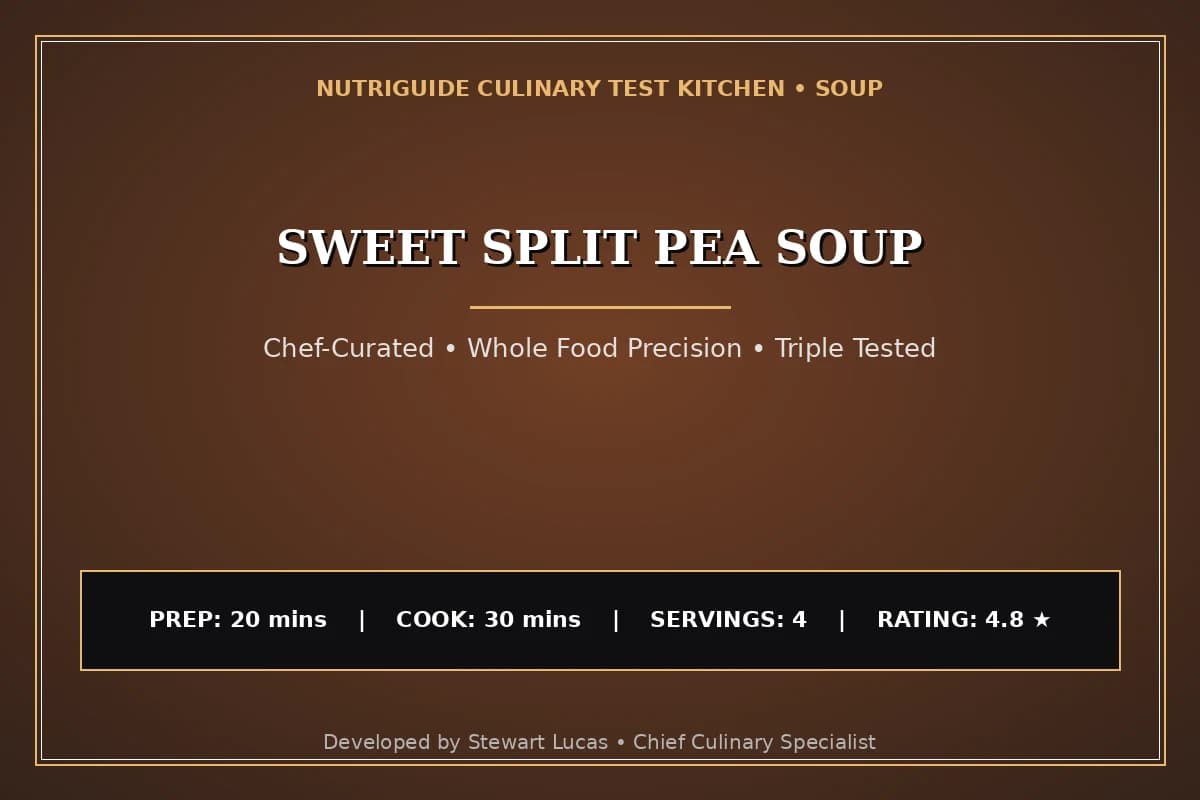 Sweet Split Pea Soup