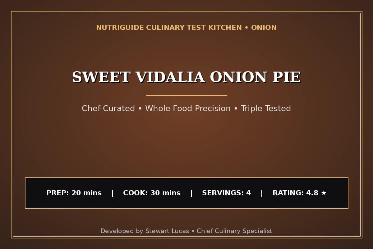 Sweet Vidalia Onion Pie
