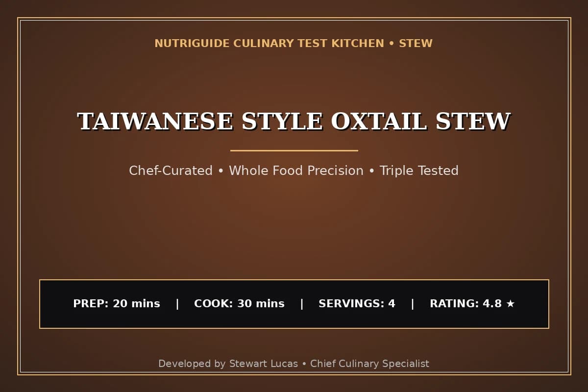 Taiwanese Style Oxtail Stew