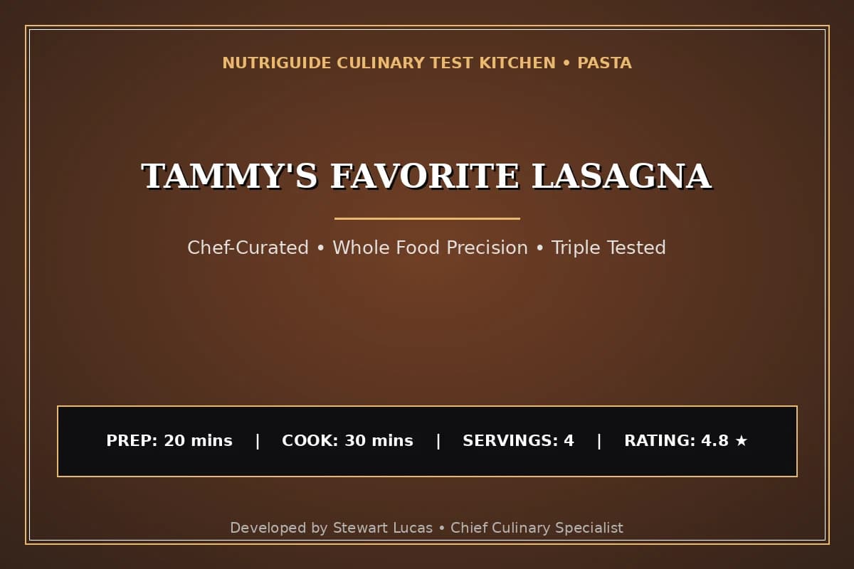 Tammy'S Favorite Lasagna