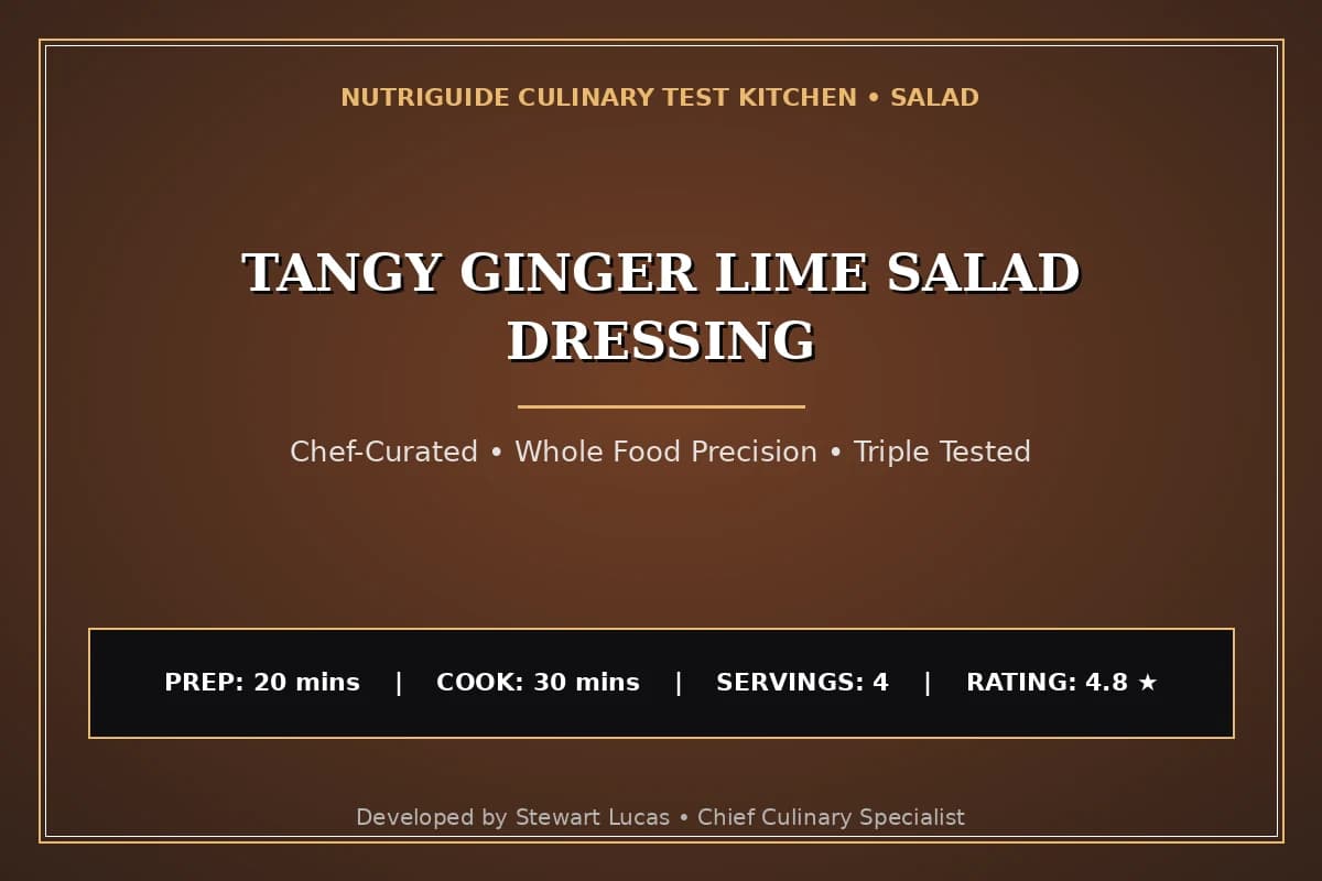 Tangy Ginger Lime Salad Dressing