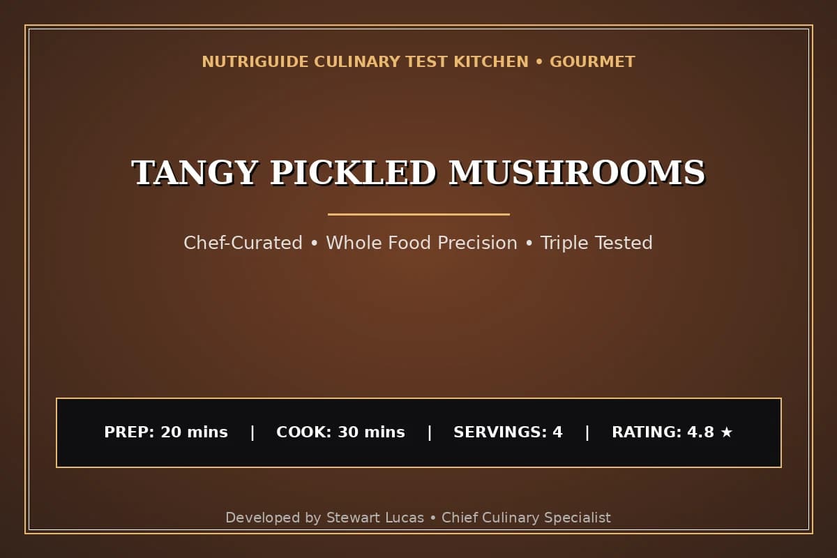 Tangy Pickled Mushrooms