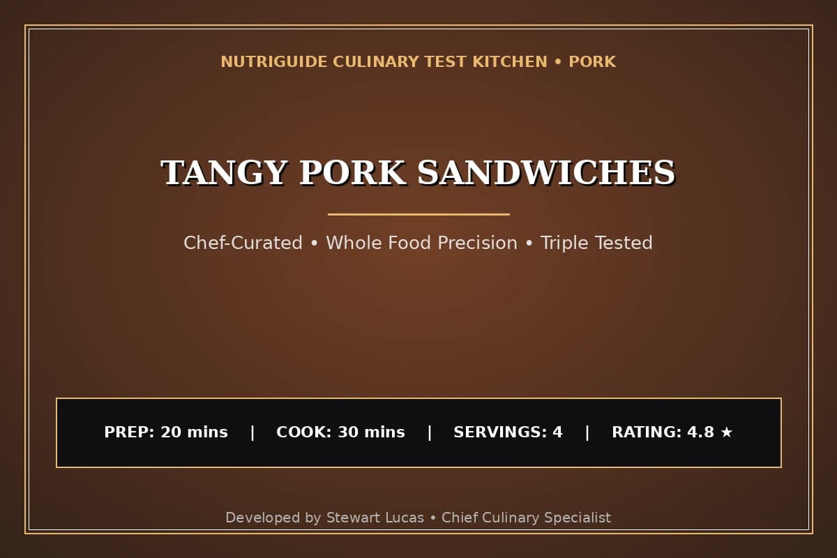 Tangy Pork Sandwiches