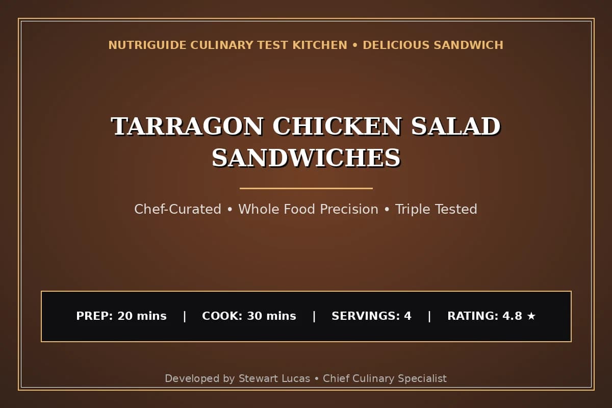 Tarragon Chicken Salad Sandwiches