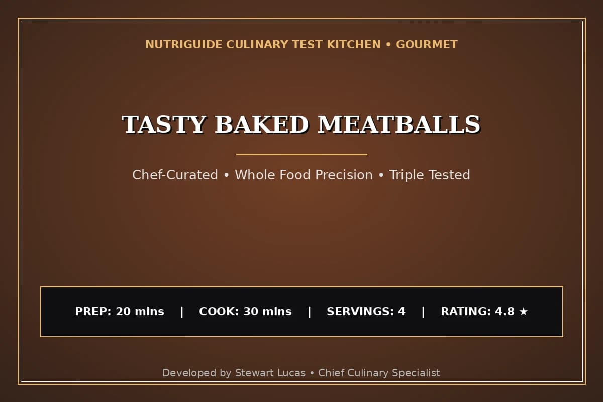 Tasty Baked Meatballs