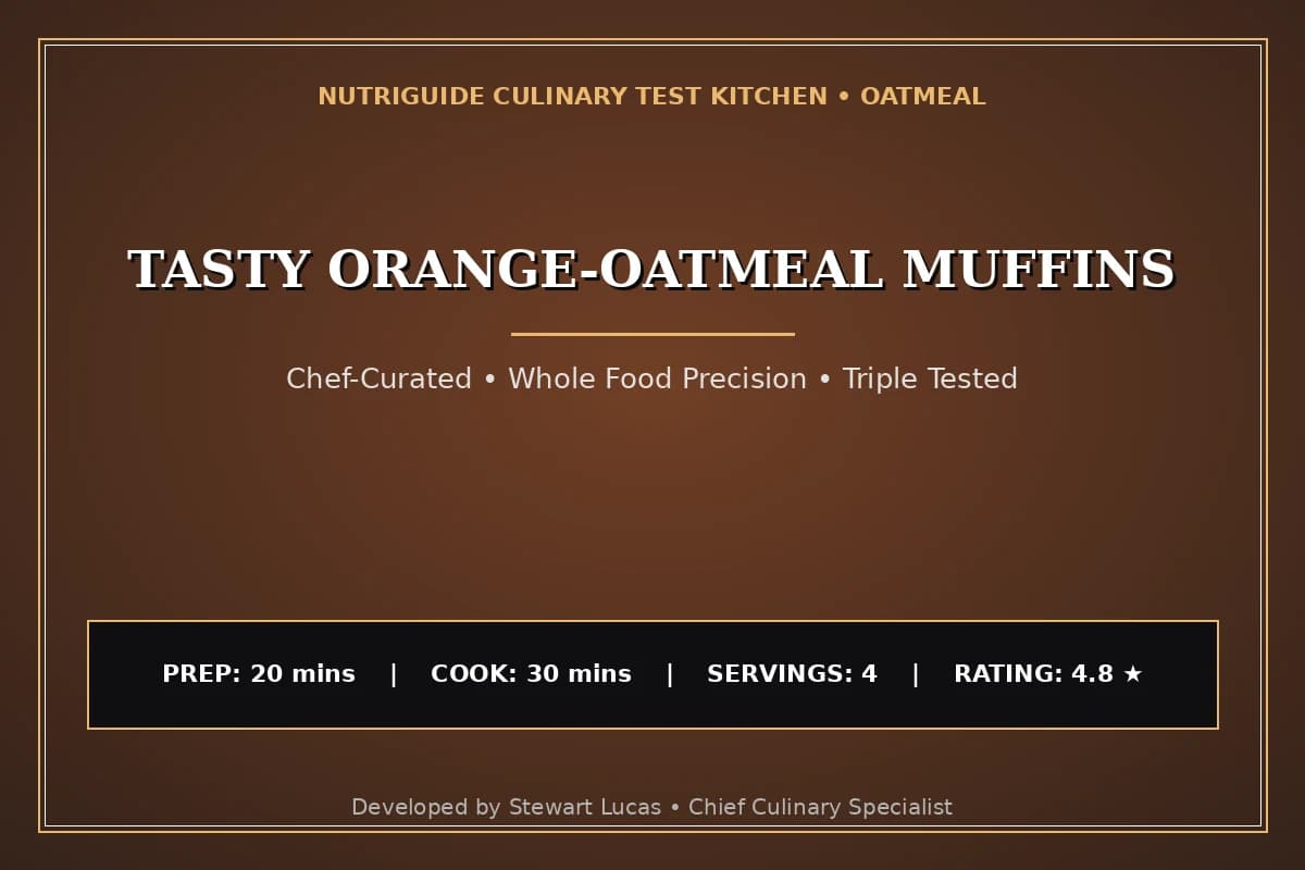Tasty Orange-Oatmeal Muffins
