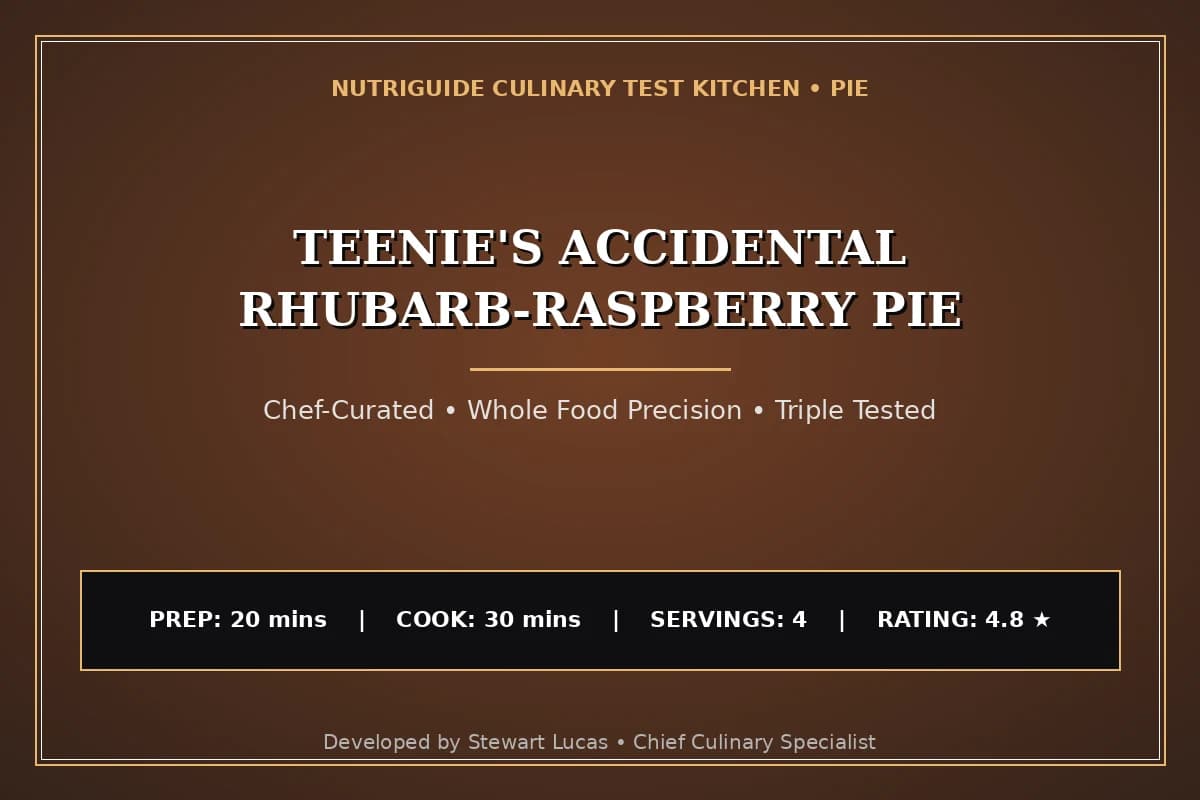 Teenie'S Accidental Rhubarb-Raspberry Pie